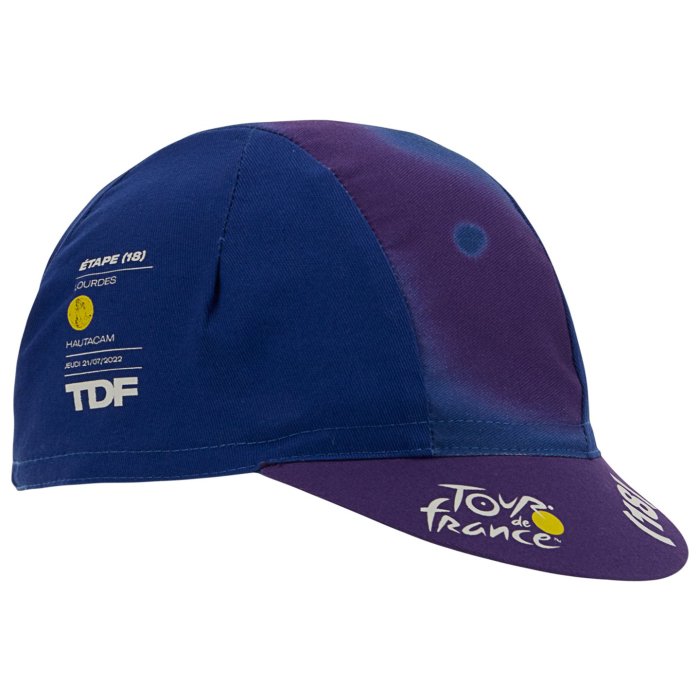 TOUR DE FRANCE CYCLING CAP LOURDES-HAUTACAM 2022 BLUE