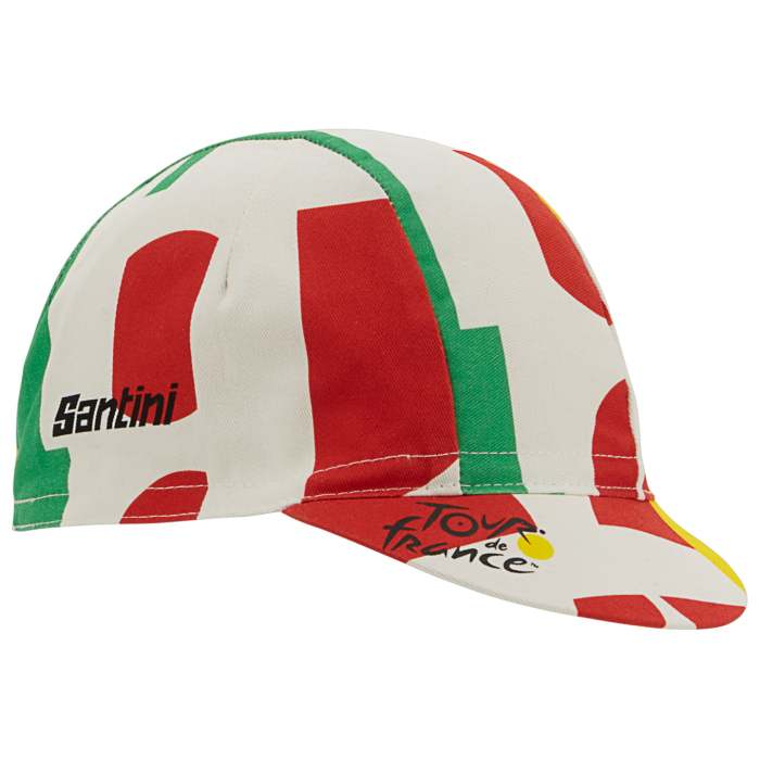 TOUR DE FRANCE CYCLING CAP COPENHAGEN 2022 WHITE - RED