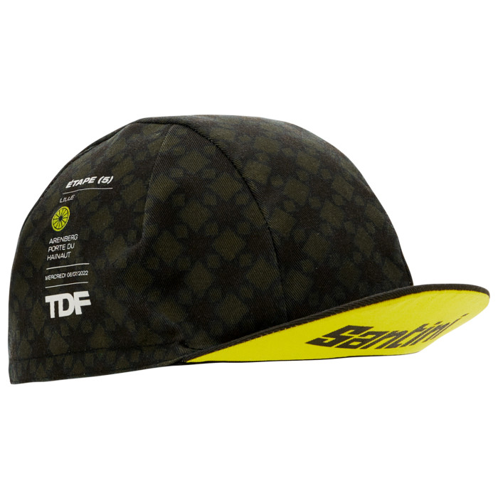 TOUR DE FRANCE CYCLING CAP LILLE-ARENBERG 2022 BLACK - GREEN