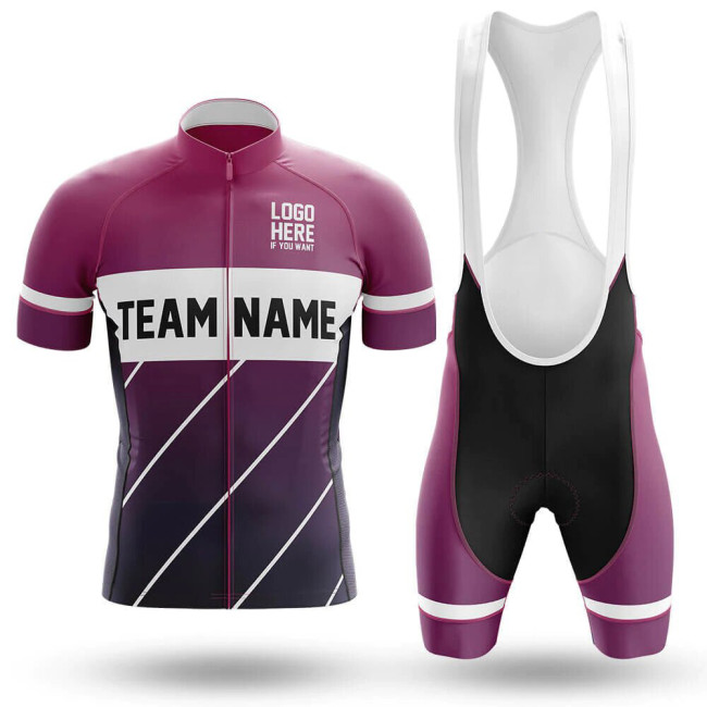 2022 Custom Team Name A13- Men's Cycling Jersey And Bib Shorts Suit