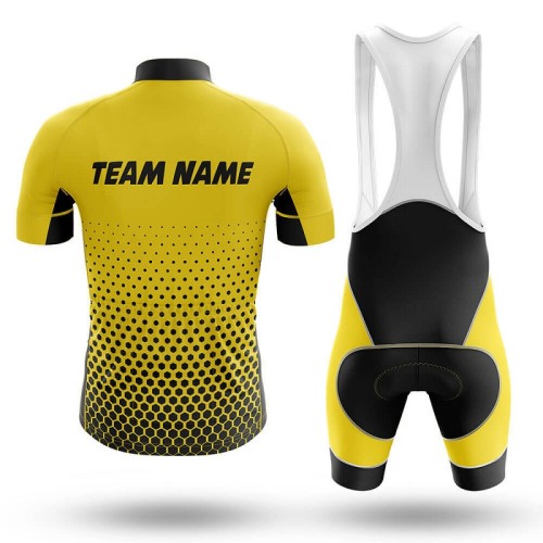 2022 Custom Team Name F- Men's Cycling Jersey And Bib Shorts Suit