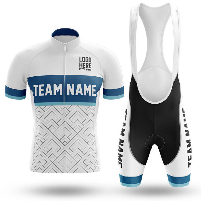 2022 Custom Team Name A6- Men's Cycling Jersey And Bib Shorts Suit