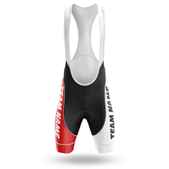 2022 Custom Team Name P- Men's Cycling Jersey And Bib Shorts Suit