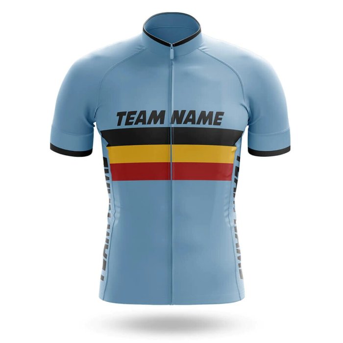 2022 Custom Team Name A1- Men's Cycling Jersey And Bib Shorts Suit