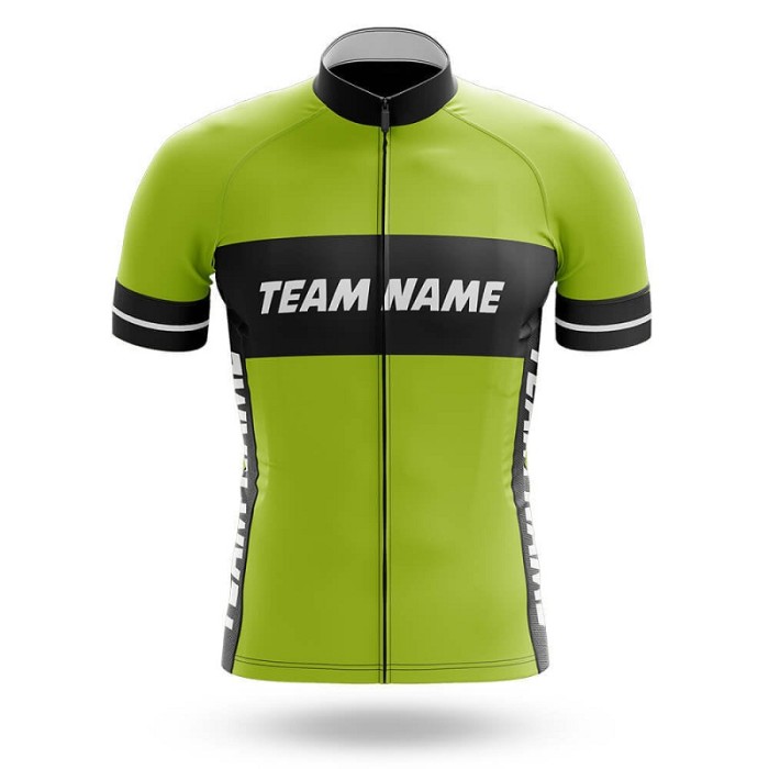 2022 Custom Team Name T- Men's Cycling Jersey And Bib Shorts Suit