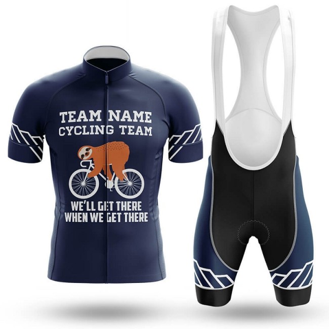 2022 Custom Team Name A3- Men's Cycling Jersey And Bib Shorts Suit