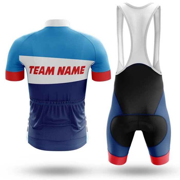 2022 Custom Team Name M- Men's Cycling Jersey And Bib Shorts Suit