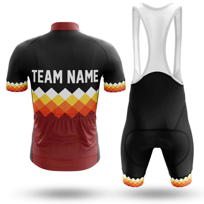 2022 Custom Team Name A10- Men's Cycling Jersey And Bib Shorts Suit