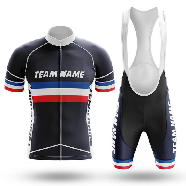 2022 Custom Team Name H- Men's Cycling Jersey And Bib Shorts Suit