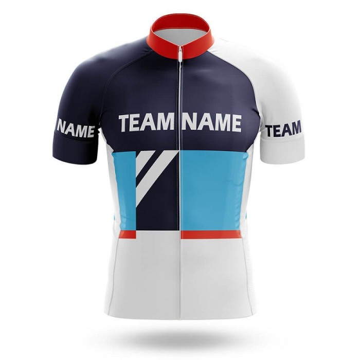 2022 Custom Team Name B- Men's Cycling Jersey And Bib Shorts Suit