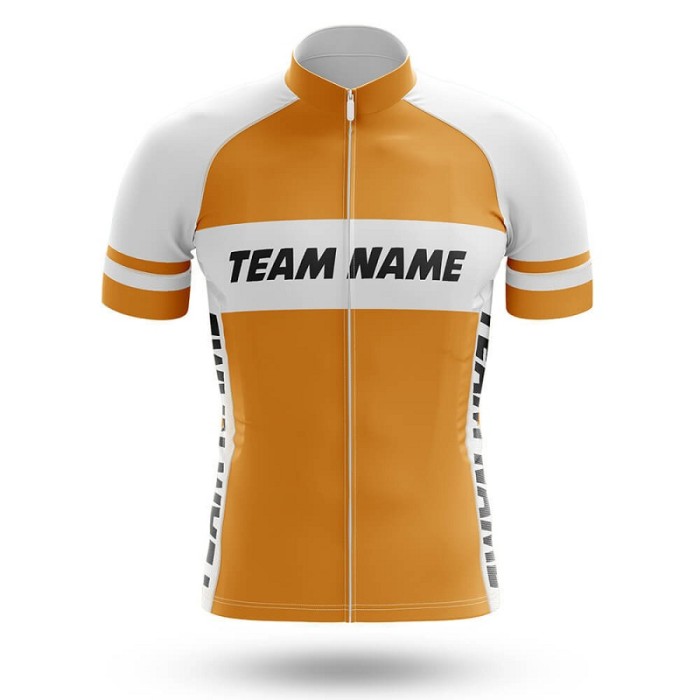 2022 Custom Team Name J- Men's Cycling Jersey And Bib Shorts Suit