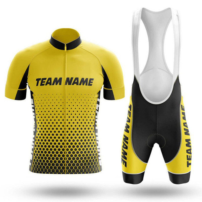 2022 Custom Team Name F- Men's Cycling Jersey And Bib Shorts Suit