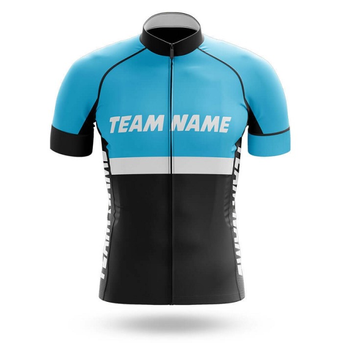 2022 Custom Team Name E- Men's Cycling Jersey And Bib Shorts Suit