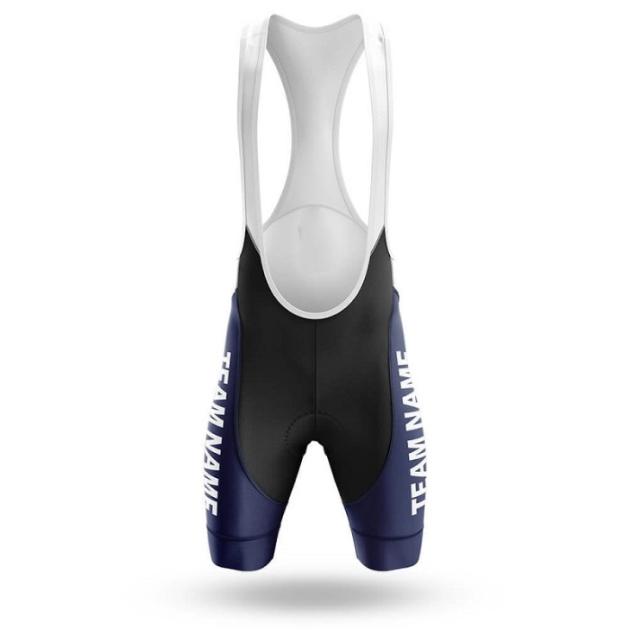 2022 Custom Team Name B- Men's Cycling Jersey And Bib Shorts Suit