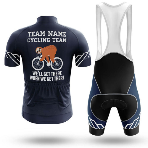 2022 Custom Team Name A3- Men's Cycling Jersey And Bib Shorts Suit