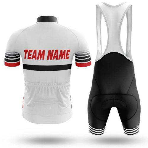 2022 Custom Team Name L- Men's Cycling Jersey And Bib Shorts Suit