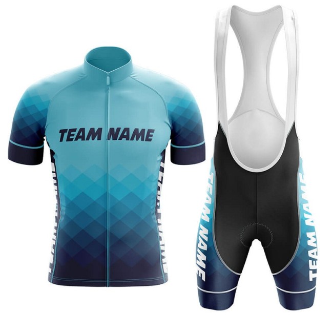 2022 Custom Team Name K- Men's Cycling Jersey And Bib Shorts Suit