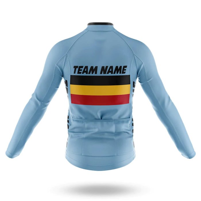 2022 Custom Team Name A1- Men's Cycling Jersey And Bib Shorts Suit