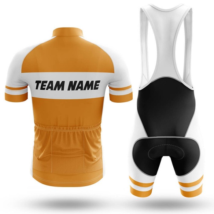 2022 Custom Team Name J- Men's Cycling Jersey And Bib Shorts Suit