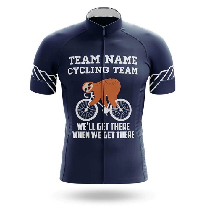 2022 Custom Team Name A3- Men's Cycling Jersey And Bib Shorts Suit