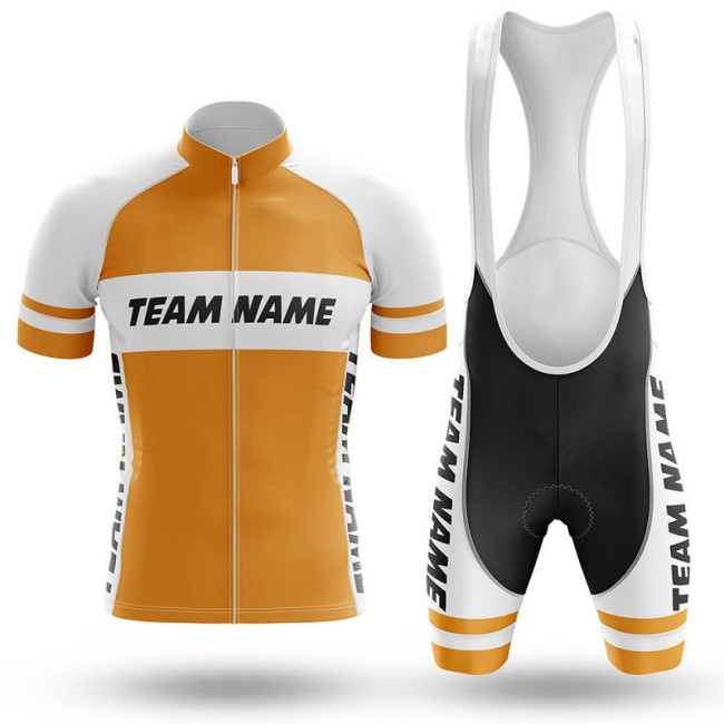 2022 Custom Team Name J- Men's Cycling Jersey And Bib Shorts Suit