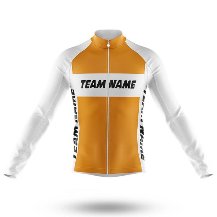 2022 Custom Team Name J- Men's Cycling Jersey And Bib Shorts Suit