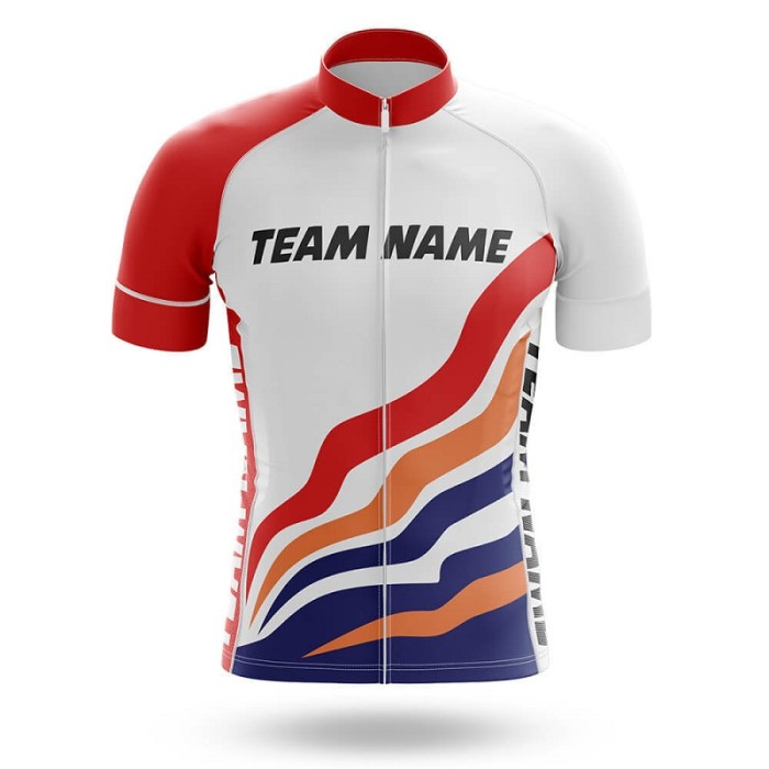 2022 Custom Team Name P- Men's Cycling Jersey And Bib Shorts Suit