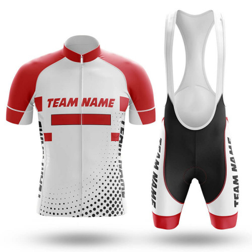 2022 Custom Team Name G- Men's Cycling Jersey And Bib Shorts Suit