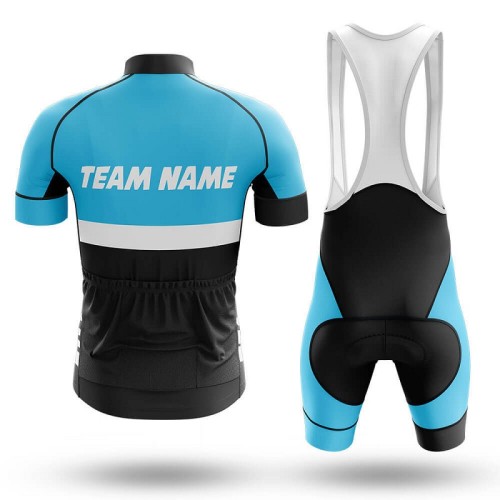 2022 Custom Team Name E- Men's Cycling Jersey And Bib Shorts Suit