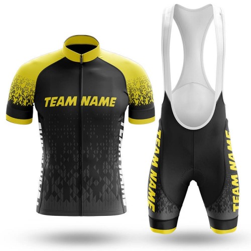 2022 Custom Team Name R- Men's Cycling Jersey And Bib Shorts Suit