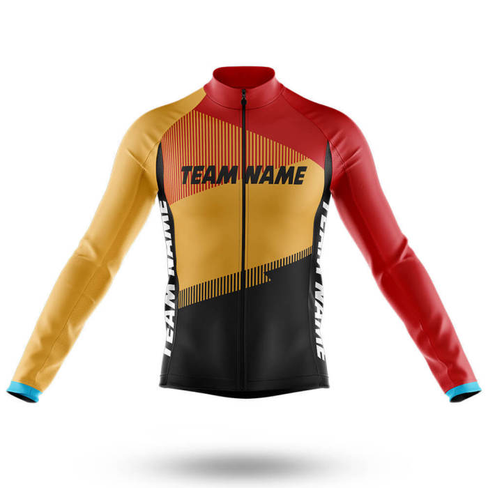 2022 Custom Team Name S- Men's Cycling Jersey And Bib Shorts Suit