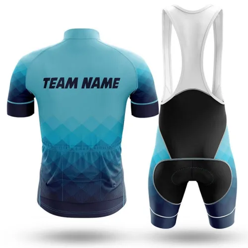 2022 Custom Team Name K- Men's Cycling Jersey And Bib Shorts Suit