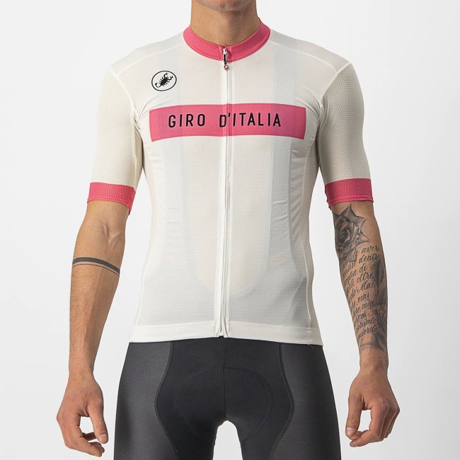 GIRO D'ITALIA 2022 White Men's Cycling Jersey And Bib Shorts Suit