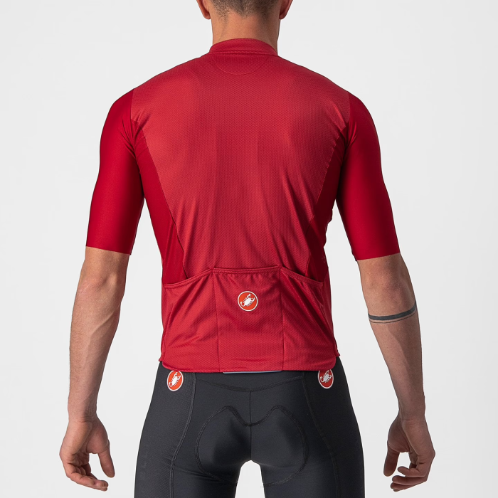 2022 CASTELLI BAGARRE Red Men's Cycling Jersey And Bib Shorts Suit