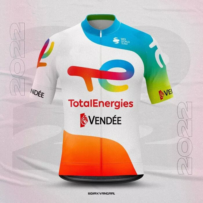 2022 Team TOTALENERGIES Cycling Short Sleeve Jersey