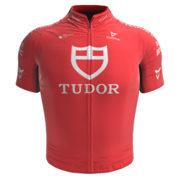 2022 Tudor Pro BMC Red Cycling Short Sleeve Jersey And Bib Shorts Set