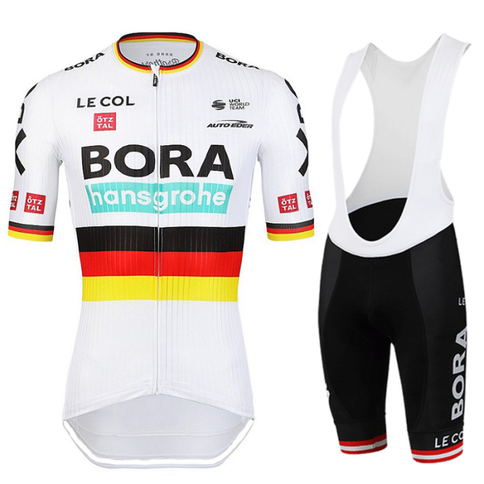 2022 BORA-Hansgrohe Cycling Short Sleeve Jersey And Bib Shorts Set Le Col Professional