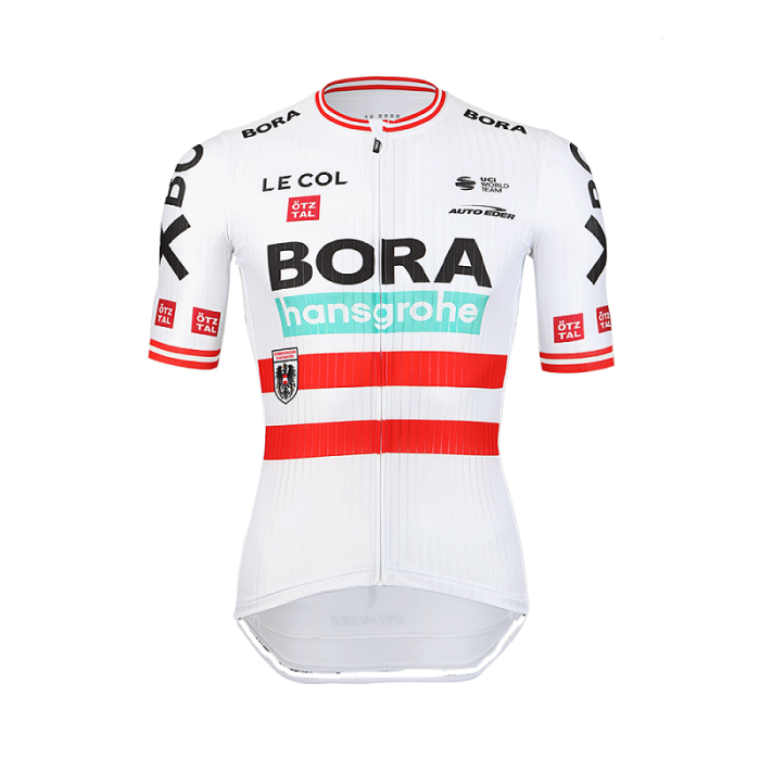 BORA-hansgrohe 2022 set (jersey short sleeve + bib shorts) - Le Col professional cycling team White