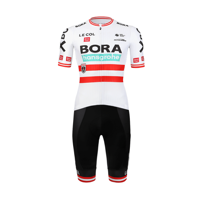 BORA-hansgrohe 2022 set (jersey short sleeve + bib shorts) - Le Col professional cycling team White