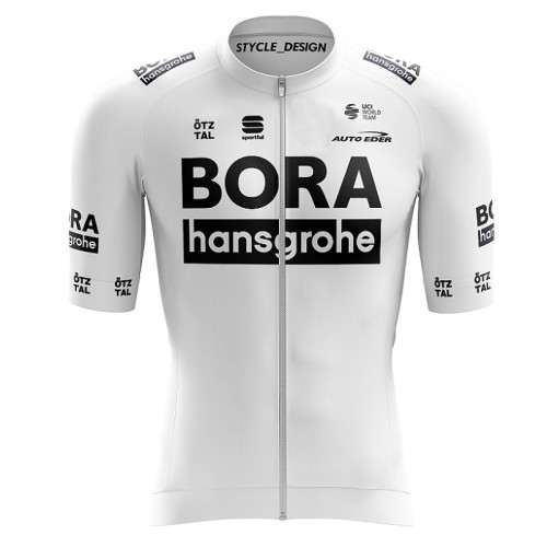 2022 Team BORA-Hansgrohe Cycling Short Sleeve Jersey White