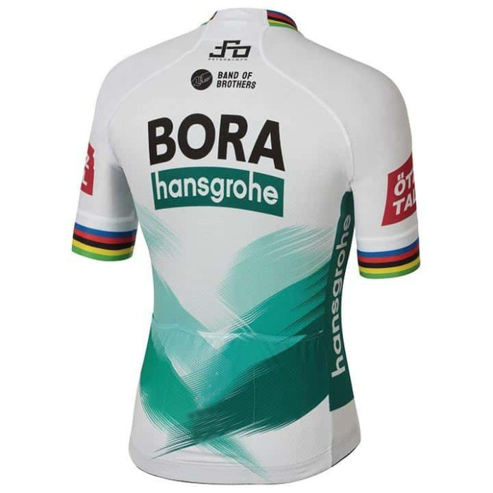 2020 BORA-hansgrohe Team Cycling Short Sleeve Jersey And Bib Shorts Set-White