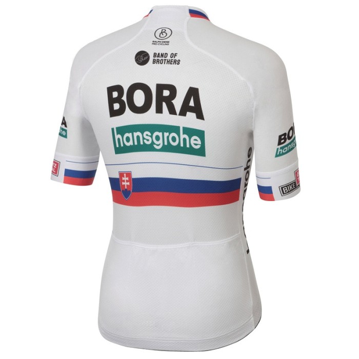 2020 Team BORA-hansgrohe Cycling Short Sleeve Jersey And Bib Shorts Set-White