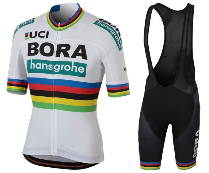 2018 BORA-hansgrohe Team Cycling Jersey And Bib Shorts Suit B