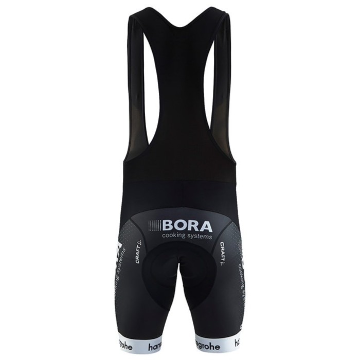 2017 Team Bora Hansgrohe Black Cycling Jersey And Bib Shorts Set