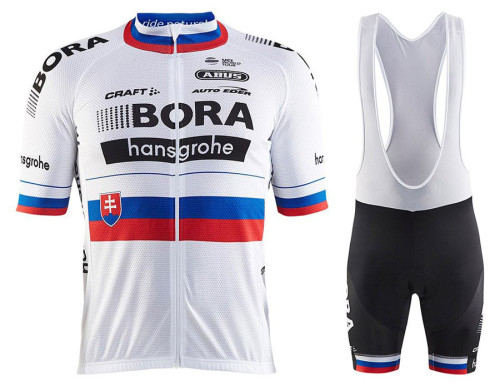 2017 Bora Hansgrohe Slovakia Champion Cycling Jersey And Bib Shorts Set