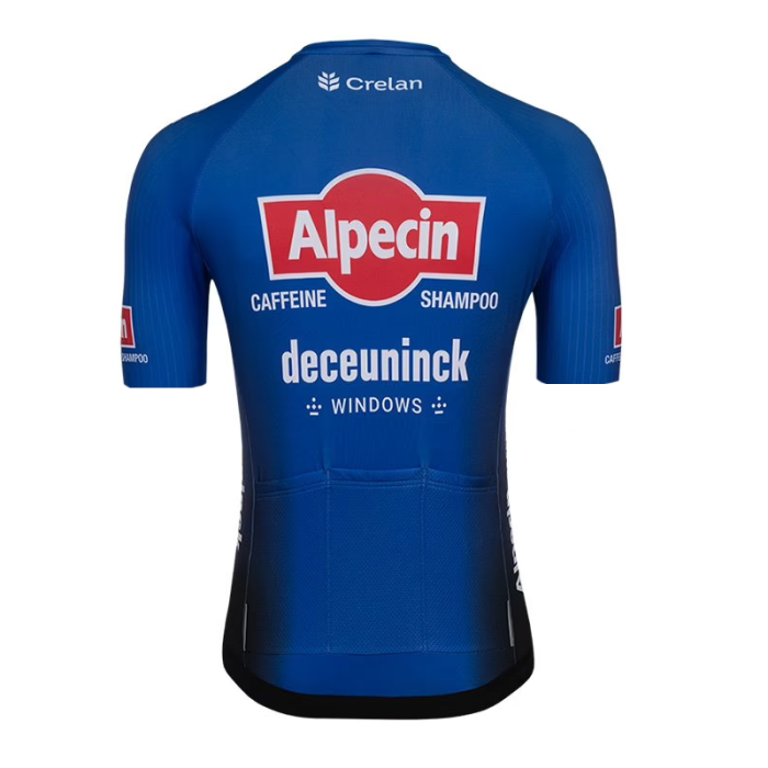 2023 ALPECIN-DECEUNINCK Blue Cycling Short Sleeve Jersey And Bib Shorts Set