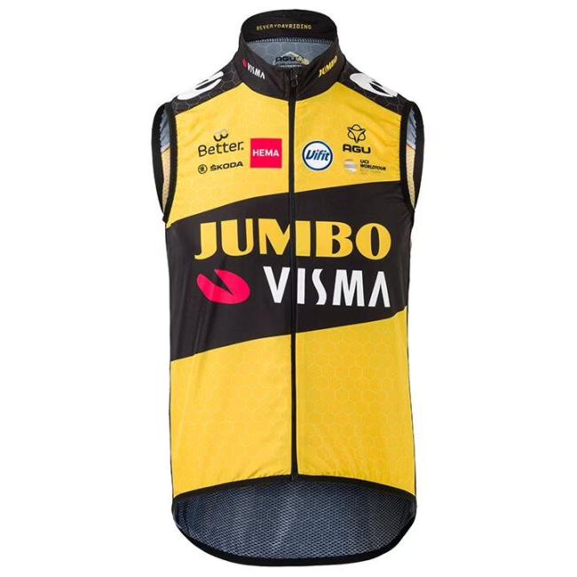 TEAM JUMBO-VISMA WIND VEST 2021 YELLOW - BLACK