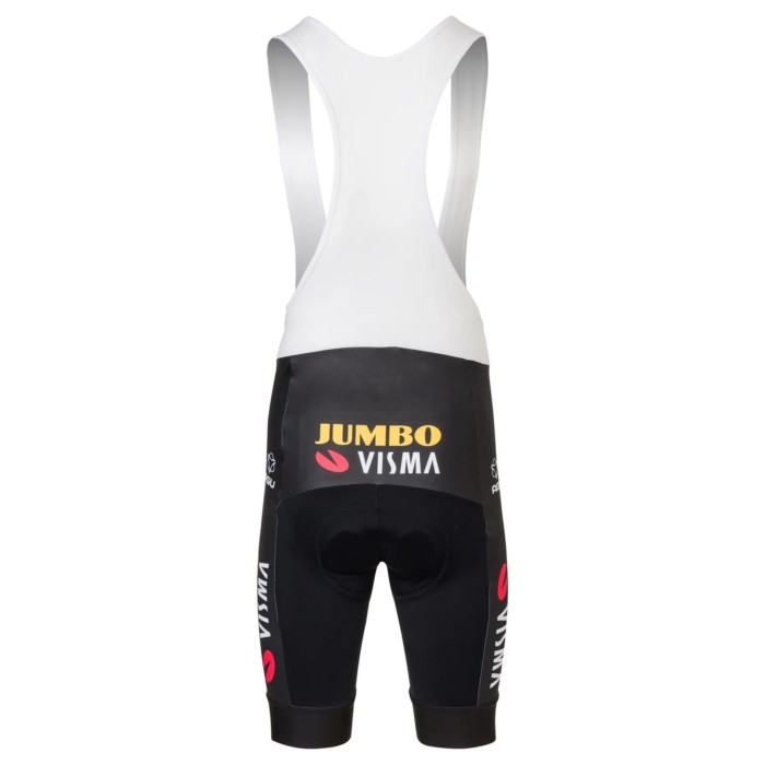 2022 New JUMBO-VISMA Team Cycling Jersey And Bib Shorts Set - White