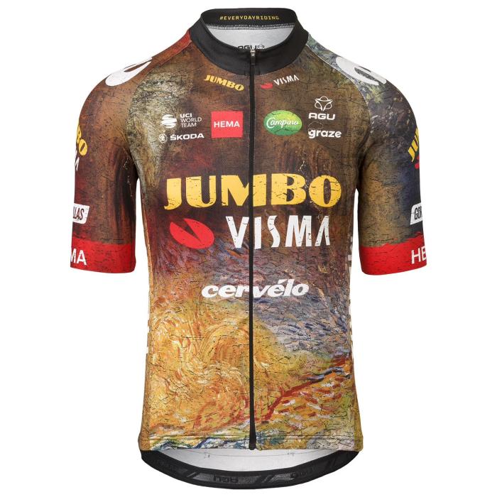 2022 New Tour de France Jersey JUMBO-VISMA Cycling Jersey And Bib Shorts Set - The Masterpiece