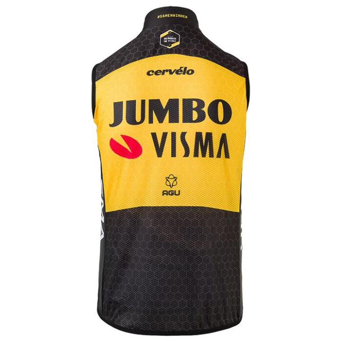 TEAM JUMBO-VISMA WIND VEST 2021 YELLOW - BLACK